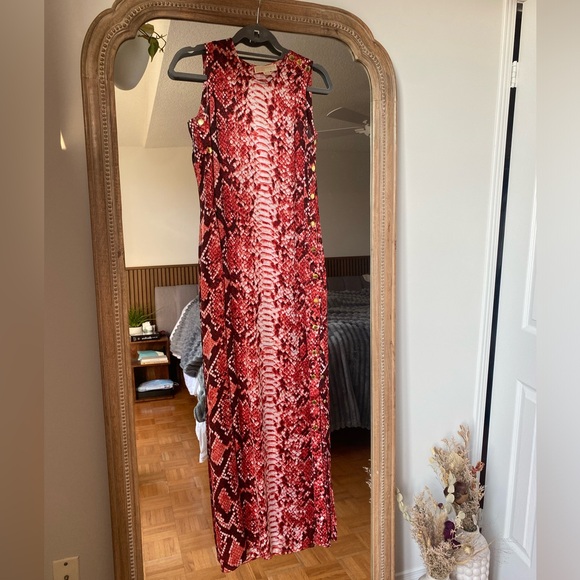Michael Kors Red Snake print dress : Size S - Picture 2 of 8